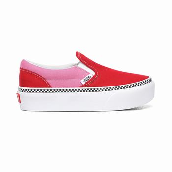 Detske Tenisky Vans 2-Tone Classic (4-8 years) Červené/Fuchsie Ruzove VA49GENFM